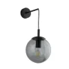 TK Lighting Wandleuchte Rauchglas Metall H: 45 cm B: 18 cm E27 Kugel* Wandleuchten|Küchenlampen