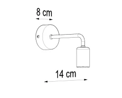 Best Sollux Wandleuchte Retro Metall vielseitig E27 Retro Design