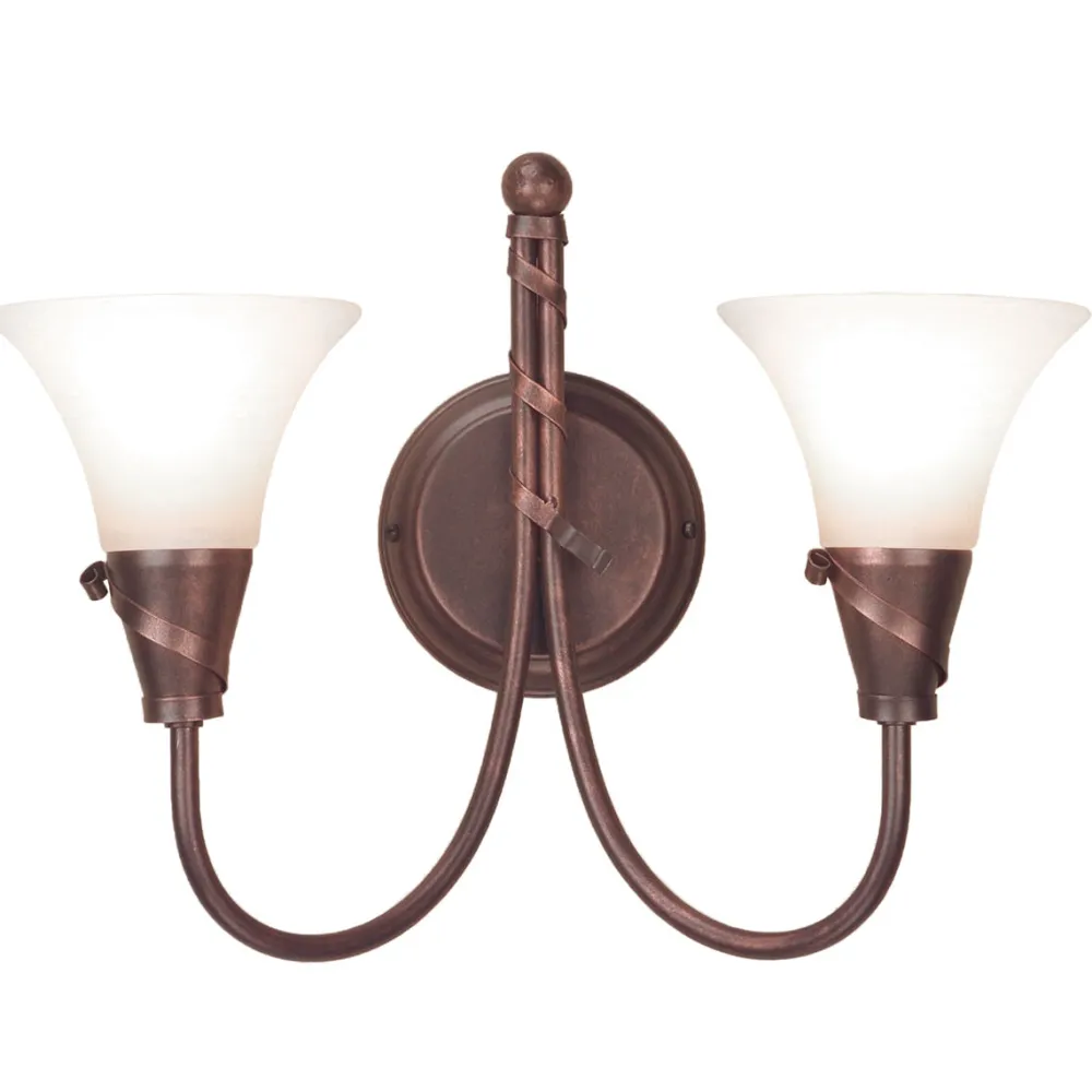 Elstead Wandleuchte ROHDIN Kupfer B:36cm Wohnzimmer Lampe* Wandleuchten|Rustikale Lampen