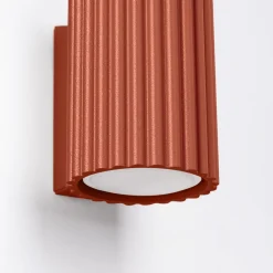 Sollux Wandleuchte Rot klein H: 10 cm Aluminium GU10 Indoor* Flurlampen|Wohnzimmerlampen