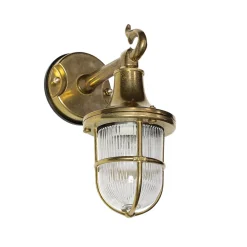 Sale Lido Wandleuchte SANTORIN aus Echt Messing für Außen
