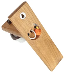 Lamkur Wandleuchte Schirm Holz wohnlich BEVERELY Lampe