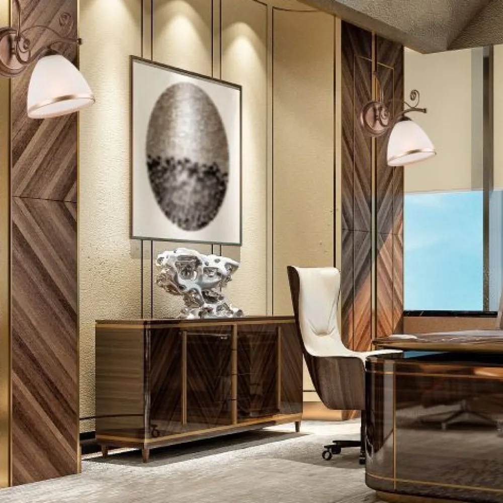 Lamkur Wandleuchte Schirm Shabby Braun antik Metall* Wandleuchten|Küchenlampen