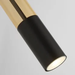 Discount Searchlight Wandleuchte schmal Ø 10 cm verstellbar in Schwarz Bernstein