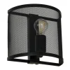 Luminex Wandleuchte Schwarz Metall Mesh Schirm Modern E27* Wandleuchten|Flurlampen