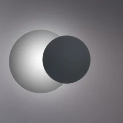 Emibig Wandleuchte Schwarz rund G9 indirekte Beleuchtung* Wandleuchten|Flurlampen