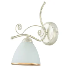 Lamkur Wandleuchte Shabby Jugendstil Metall Lampe Glas* Wandleuchten|Küchenlampen