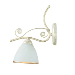 Lamkur Wandleuchte Shabby Jugendstil Metall Lampe Glas* Wandleuchten|Küchenlampen