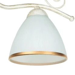 Lamkur Wandleuchte Shabby Jugendstil Metall Lampe Glas* Wandleuchten|Küchenlampen