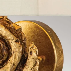 Elstead Wandleuchte Stoff 31,8 cm hoch in Blattgold Weiß* Flurlampen|Wohnzimmerlampen