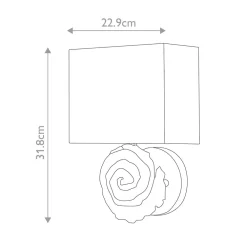 Elstead Wandleuchte Stoff 31,8 cm hoch in Blattgold Weiß* Flurlampen|Wohnzimmerlampen