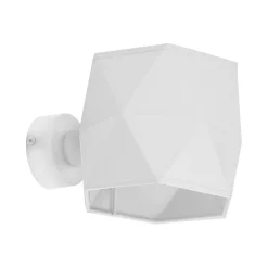 TK Lighting Wandleuchte Stoff Metall Weiß E27 innen Modern* Wandleuchten|Flurlampen