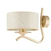 Jupiter Wandleuchte Stoff Metall Weiß Shabby Gold DAGNO* Wandleuchten|Moderne Lampen