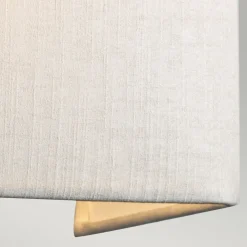 Elstead Wandleuchte Stoff Schirm Up Down Creme Messing E27* Wandleuchten|Flurlampen