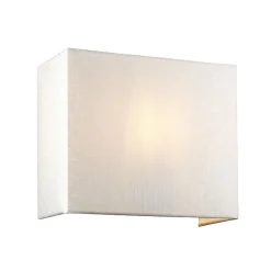 Discount Elstead Wandleuchte Stoff Schirm Up Down Creme Chrom NADATILA