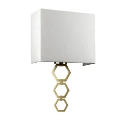 Elstead Wandleuchte Stoff Schirm Up Down Creme Messing* Wandleuchten|Flurlampen