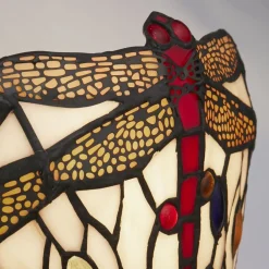 Hot Searchlight Wandleuchte Tiffany Stil Buntglas Metall B: 30,5 cm E14