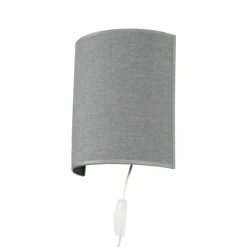 Discount Nowodvorski Wandleuchte Up Down Grau E27 indirekt Stoffschirm