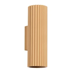 Sollux Wandleuchte Up Down H: 20 cm in Gold GU10 2-flammig Aluminium* Flurlampen|Wohnzimmerlampen