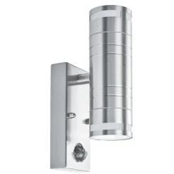 Discount Searchlight Wandleuchte Up Down IP44 Außen Bewegungsmelder Stahl