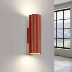 Sollux Wandleuchte Up Down klein H: 20 cm Rot GU10 2-flammig* Flurlampen|Wohnzimmerlampen