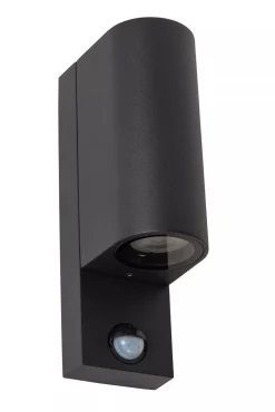 Wandleuchte Up Down Sensor Aluminium H:23 cm IP65 GU10* Außenwandleuchten|Fassadenstrahler