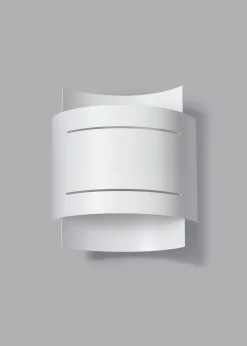 Sollux Wandleuchte Up Down Weiß 23 cm Metall Lichtmuster* Wohnzimmerlampen|Moderne Lampen