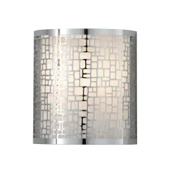 Elstead Wandleuchte VEINE Chrom Weiß Flur Wohnzimmer Lampe* Wandleuchten|Flurlampen