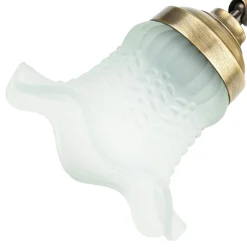 Clearance Giovanni Battista Wandleuchte verstellbar Echt-Messing Glas E14