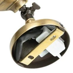 Clearance Giovanni Battista Wandleuchte verstellbar Echt-Messing Glas E14