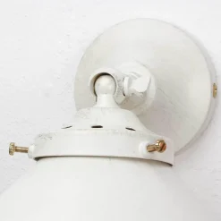 Best Giovanni Battista Wandleuchte Weiß Gold Shabby Chic aus Messing