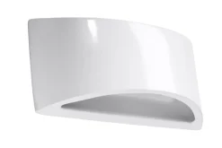 Sollux Wandleuchte Weiß Keramik 31,5 cm Up Down bemalbar G9* Wandleuchten|Flurlampen