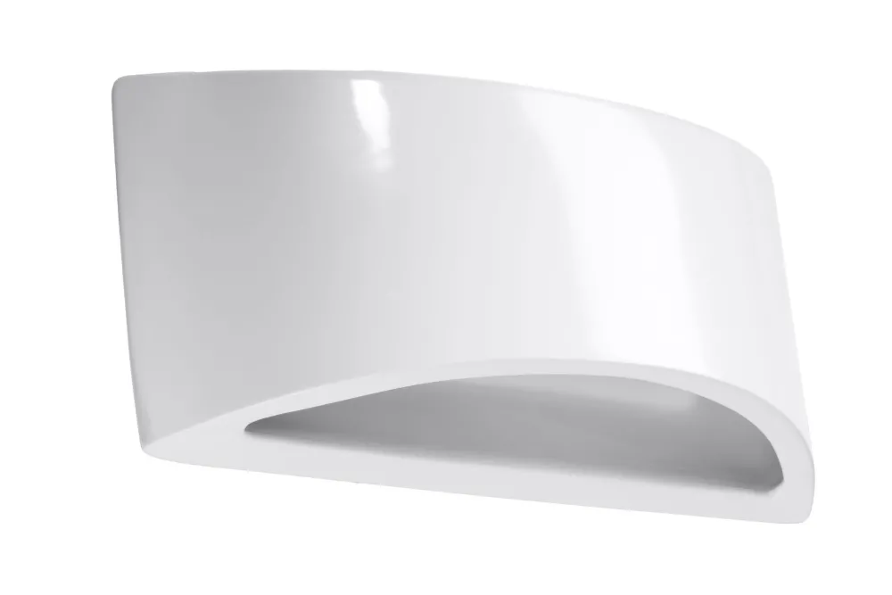 Sollux Wandleuchte Weiß Keramik 31,5 cm Up Down bemalbar G9* Wandleuchten|Flurlampen