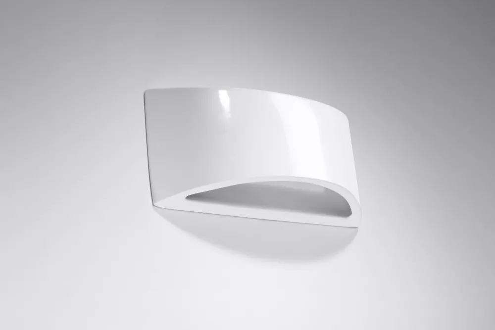 Sollux Wandleuchte Weiß Keramik 31,5 cm Up Down bemalbar G9* Wandleuchten|Flurlampen