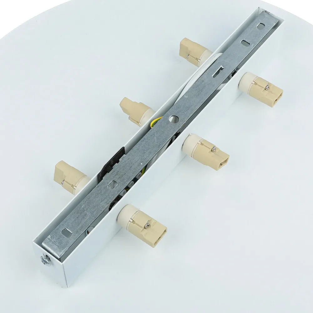 TK Lighting Wandleuchte Weiß Metall Ø 40 cm rund flach Modern* Moderne Lampen|Küchenlampen