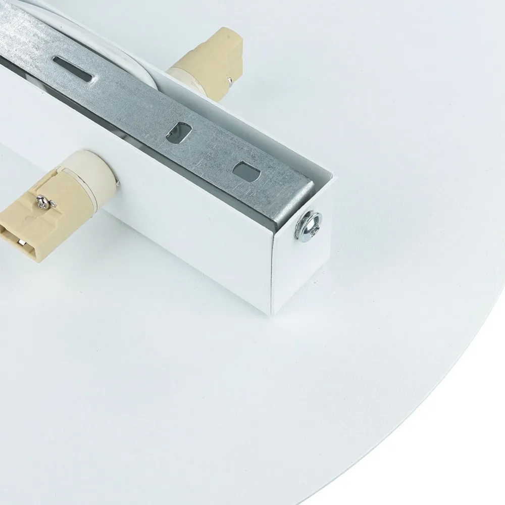 TK Lighting Wandleuchte Weiß Metall Ø 40 cm rund flach Modern* Moderne Lampen|Küchenlampen