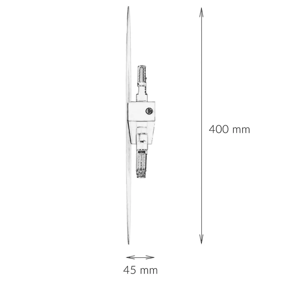 TK Lighting Wandleuchte Weiß Metall Ø 40 cm rund flach Modern* Moderne Lampen|Küchenlampen