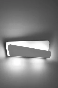 Sale Sollux Wandleuchte Weiß Metall 40 cm Modern indirekt DALIM