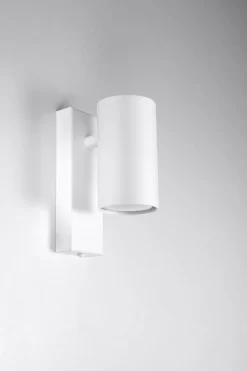 Sollux Wandleuchte Weiß Metall Downlight Modern innen GU10* Wandleuchten|Flurlampen