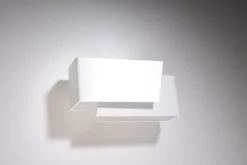 Clearance Sollux Wandleuchte Weiß Metall L:20cm Modern G9 ATILIA