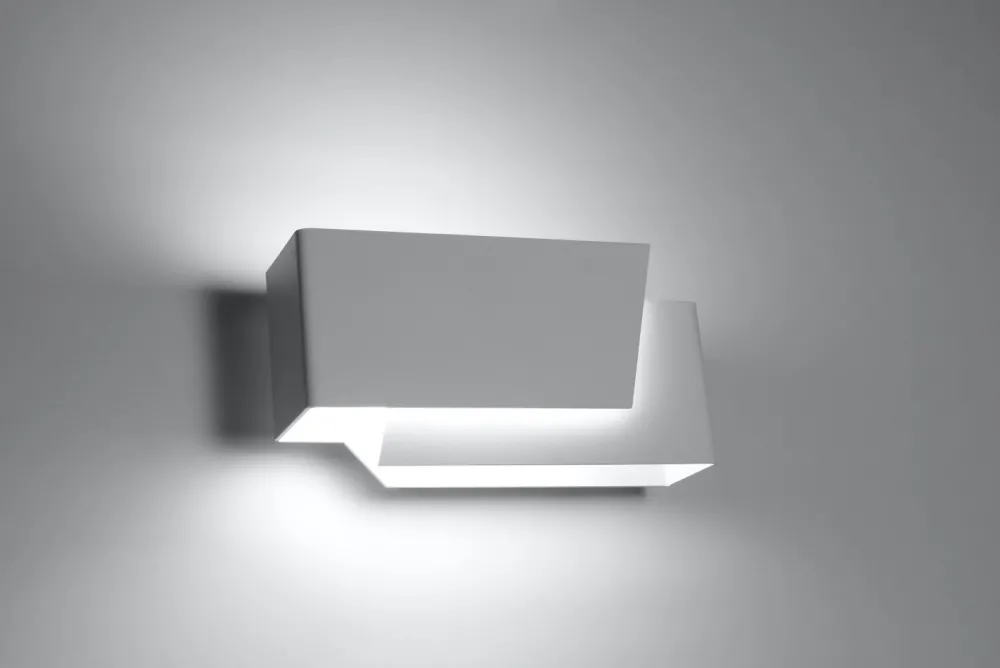 Clearance Sollux Wandleuchte Weiß Metall L:20cm Modern G9 ATILIA