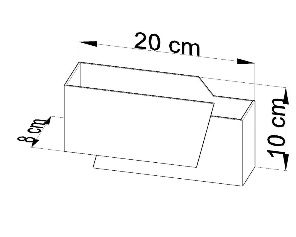 Clearance Sollux Wandleuchte Weiß Metall L:20cm Modern G9 ATILIA