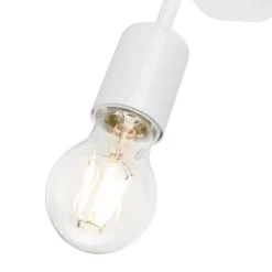 Lamkur Wandleuchte Weiß Modern Metall Lampe* Wandleuchten|Küchenlampen