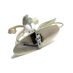 Hot Luminex Wandleuchte Weiß Shabby Floral