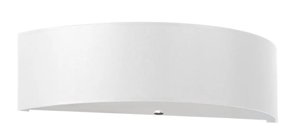 Sollux Wandleuchte Weiß Stoff Glas 45 cm Up Down Modern 2x E27* Wohnzimmerlampen|Stofflampen