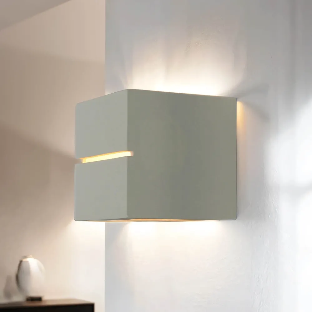 Sollux Wandleuchte Weiß Würfel