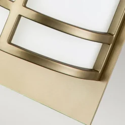 Elstead Wandleuchte 2x E27 in Messing Creme Glas Metall SHOJI