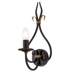 Sale Elstead Wandleuchter CANDELA 15 Rostbraun B:17cm Lampe