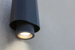 Eco-Light Wandspot Anthrazit Up Down H:20 cm IP44 GU10 flexibel* Metall Lampen|Moderne Außenleuchten