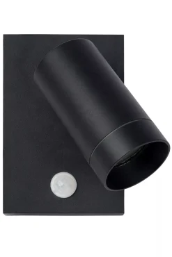 Best Wandspot Bewegungsmelder flexibel Schwarz GU10 H:15 cm